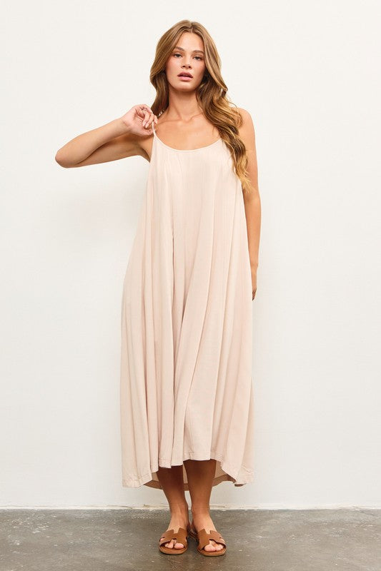 Natural Flowy Cami Dress