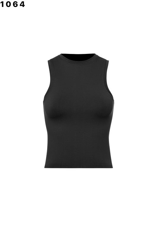 Black Skinny Band Smooth Muscle Tank Onesize