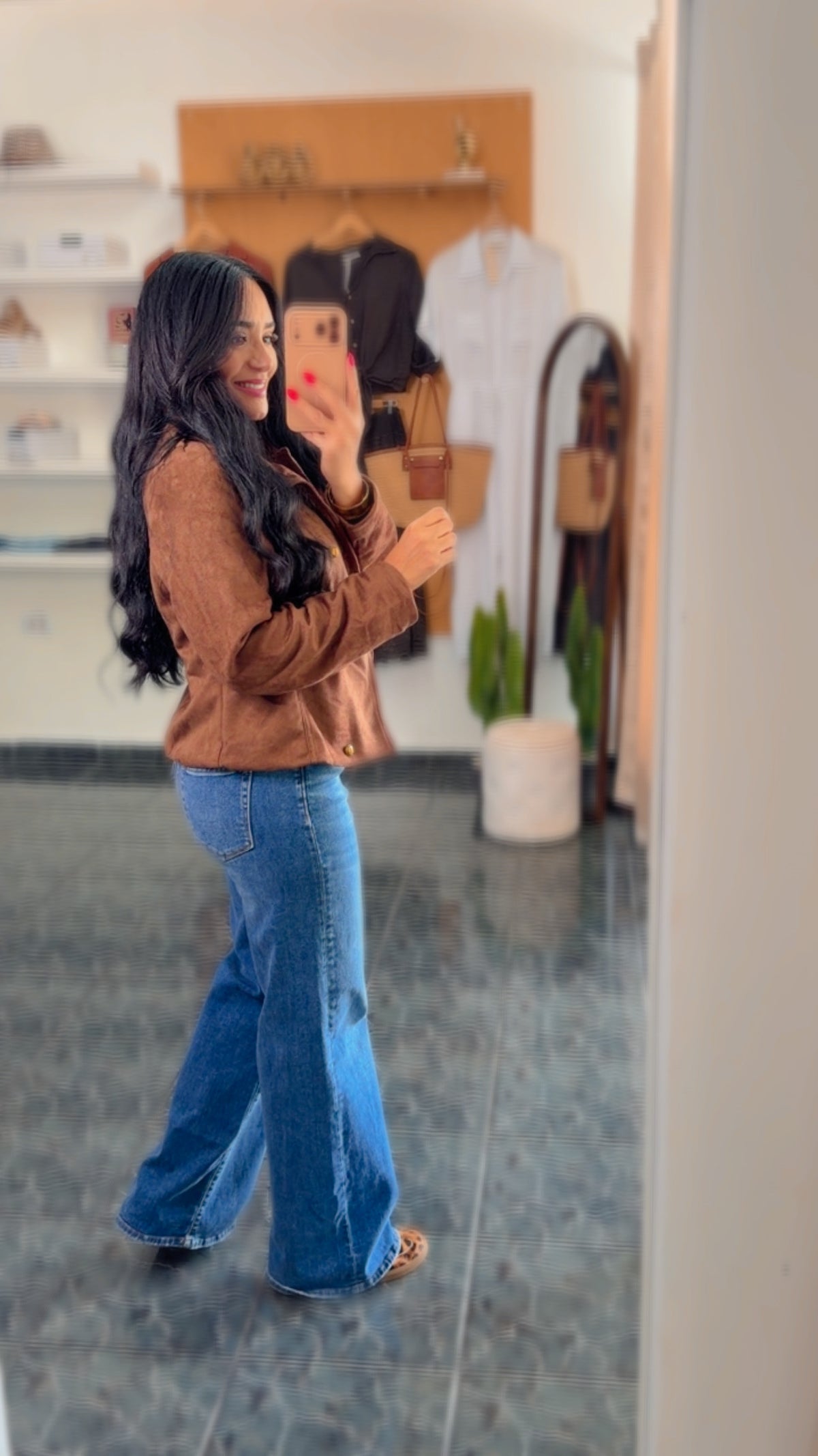 Coffee Napoleon Suede Jacket