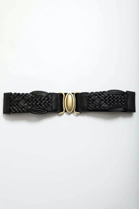 Black Braided Belt