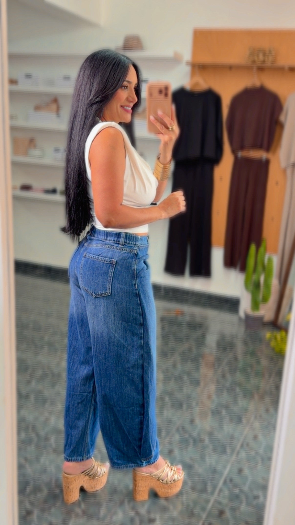 Italy Denim Wrap Jeans