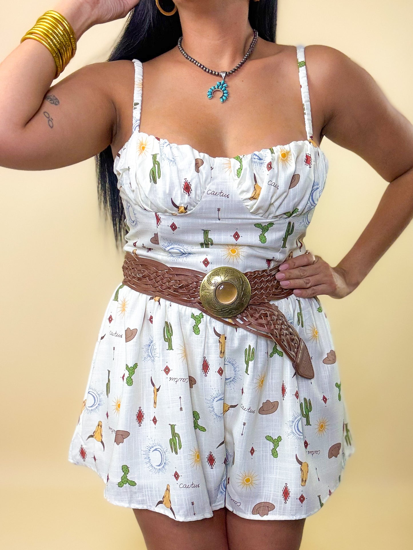 Boho Cowgirl Romper