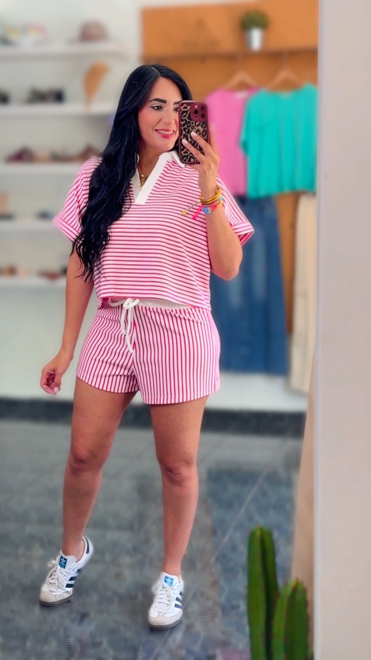Pink Striped Set