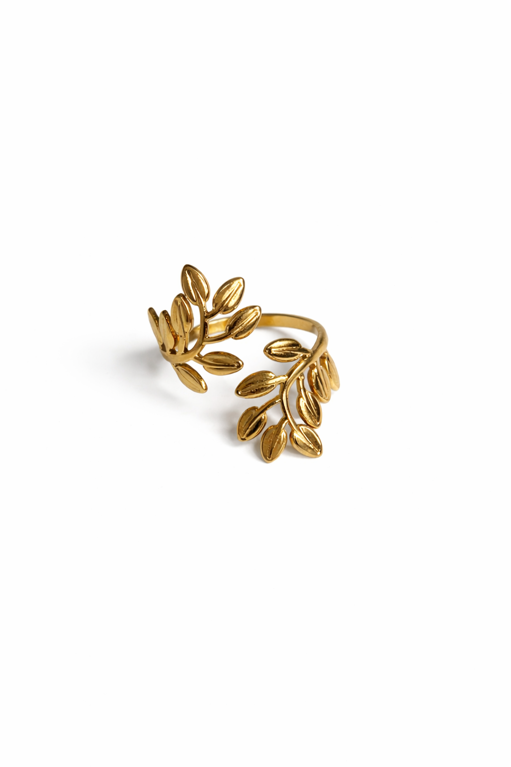 18k Gold Plated Waterproof Stainless Steel Adjustable Ring