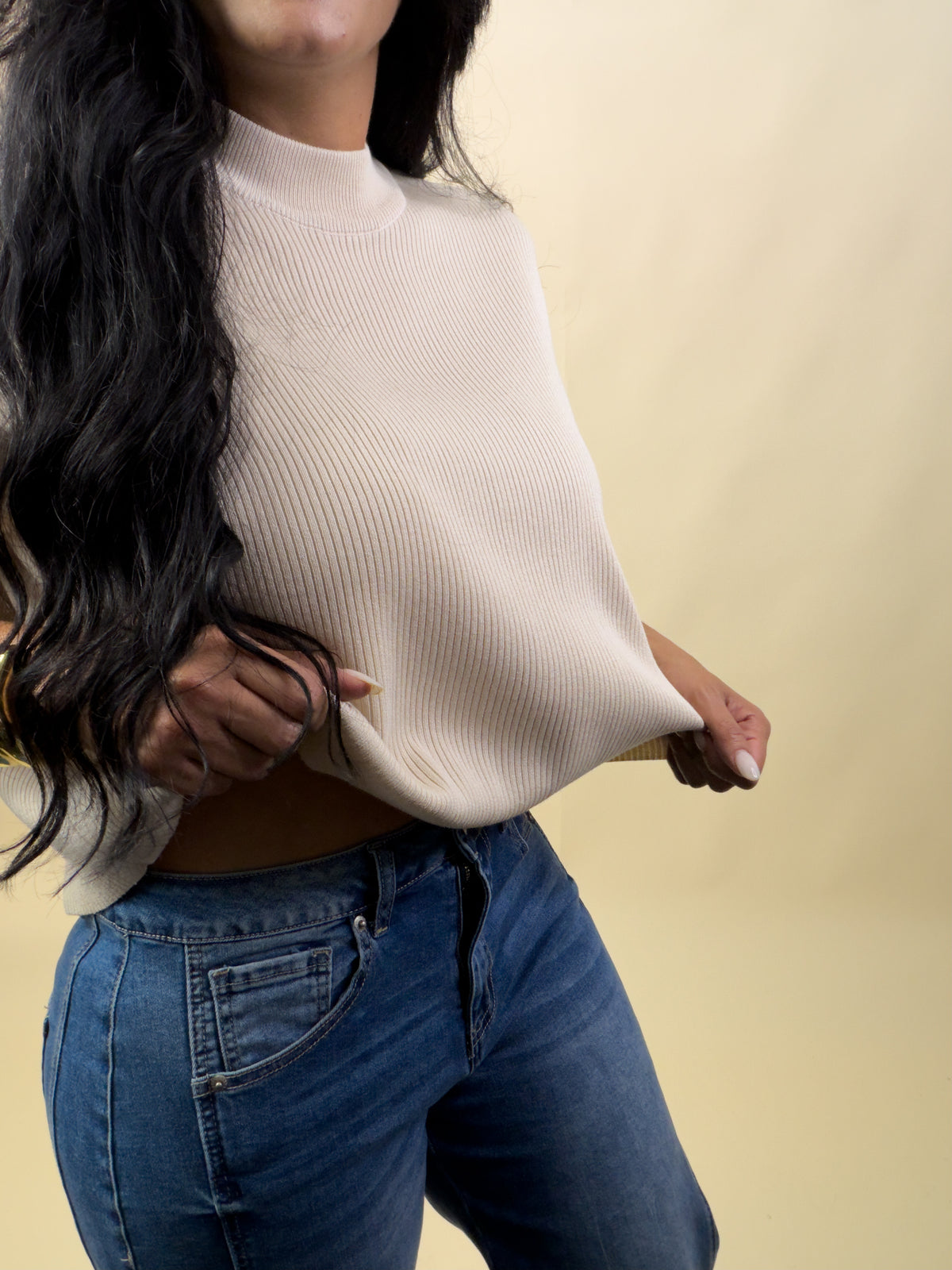 Barrel Cropped Medium Denim Jeans