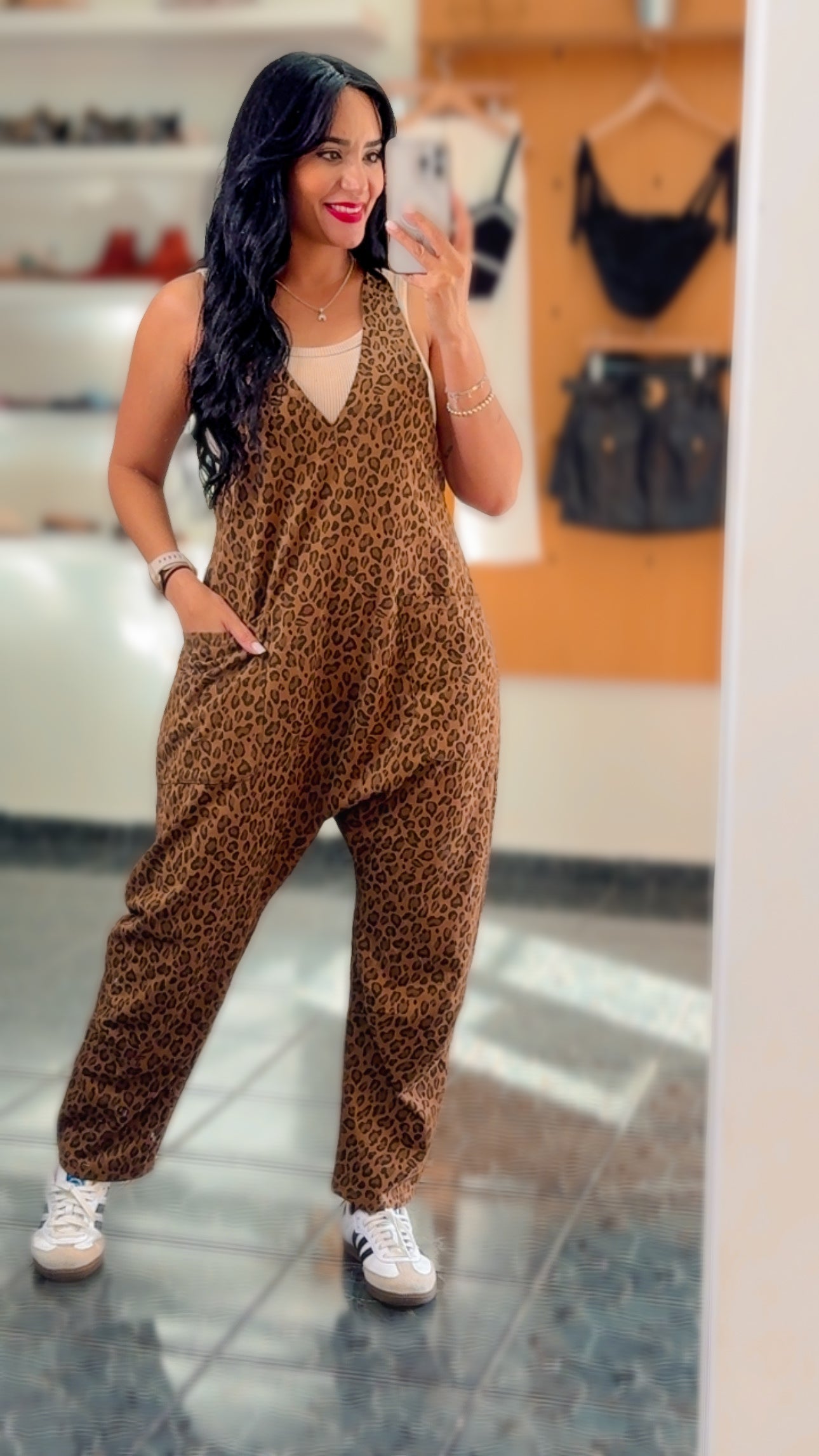 Leopard Comfy Baggy Jumpsuit