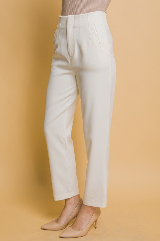 Ivory High Waisted Pants