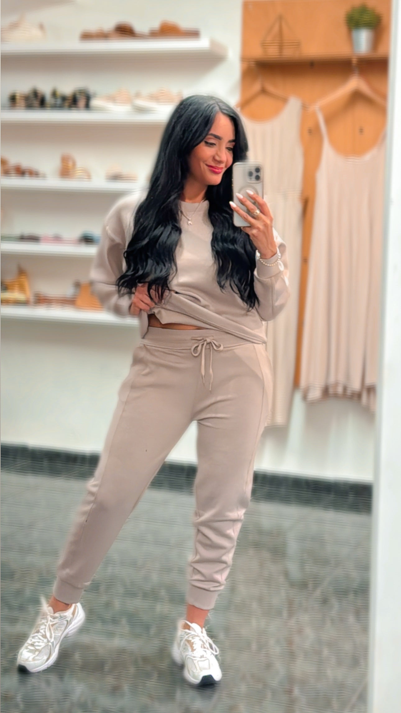Ash Mocha Pullover Jogger Set