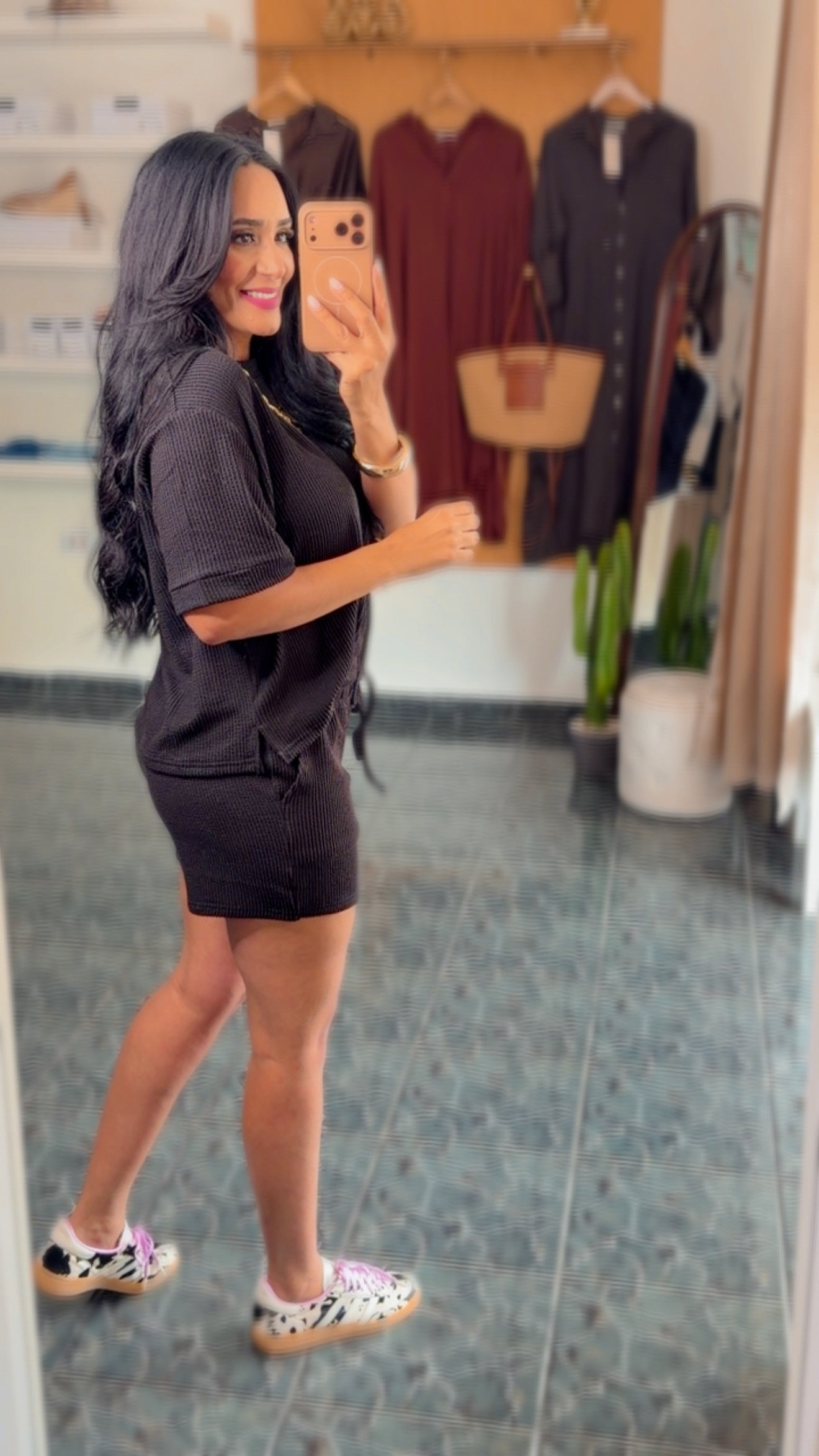 Black Rib Spandex Set