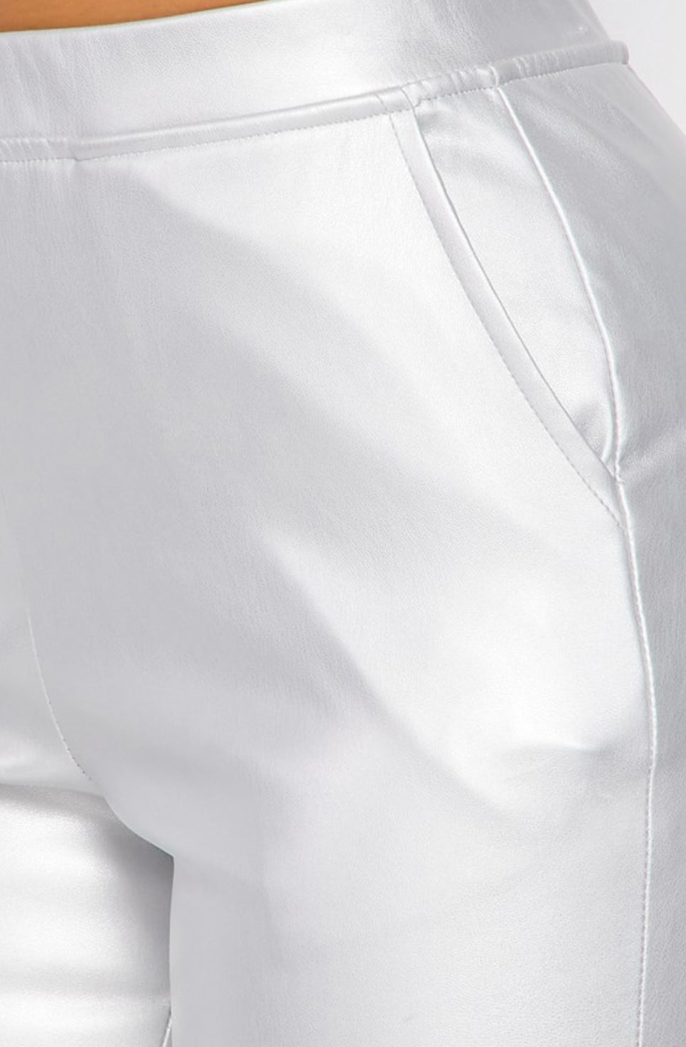 Silver Metallic Pants