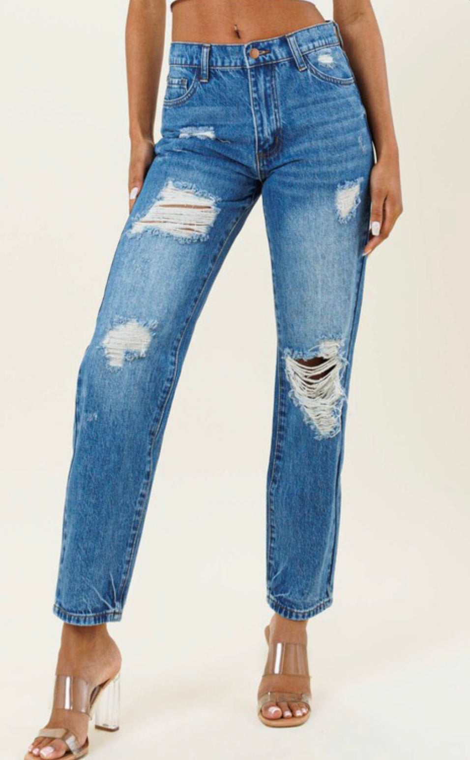 Vibrant Highway Cropped Straight Leg