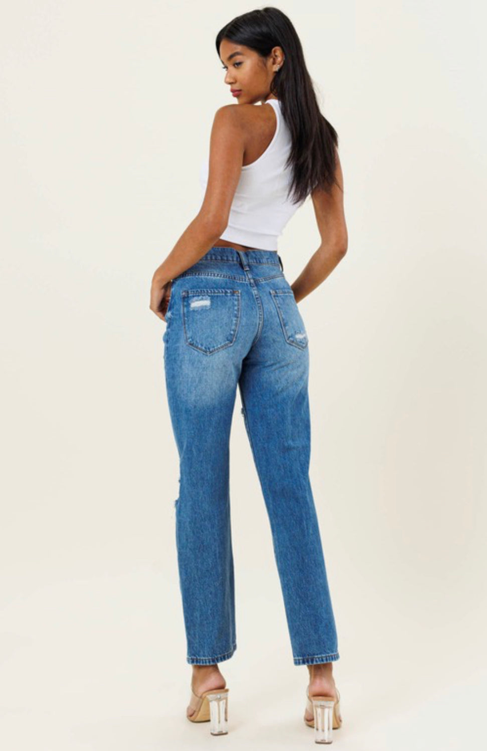 Vibrant Highway Cropped Straight Leg