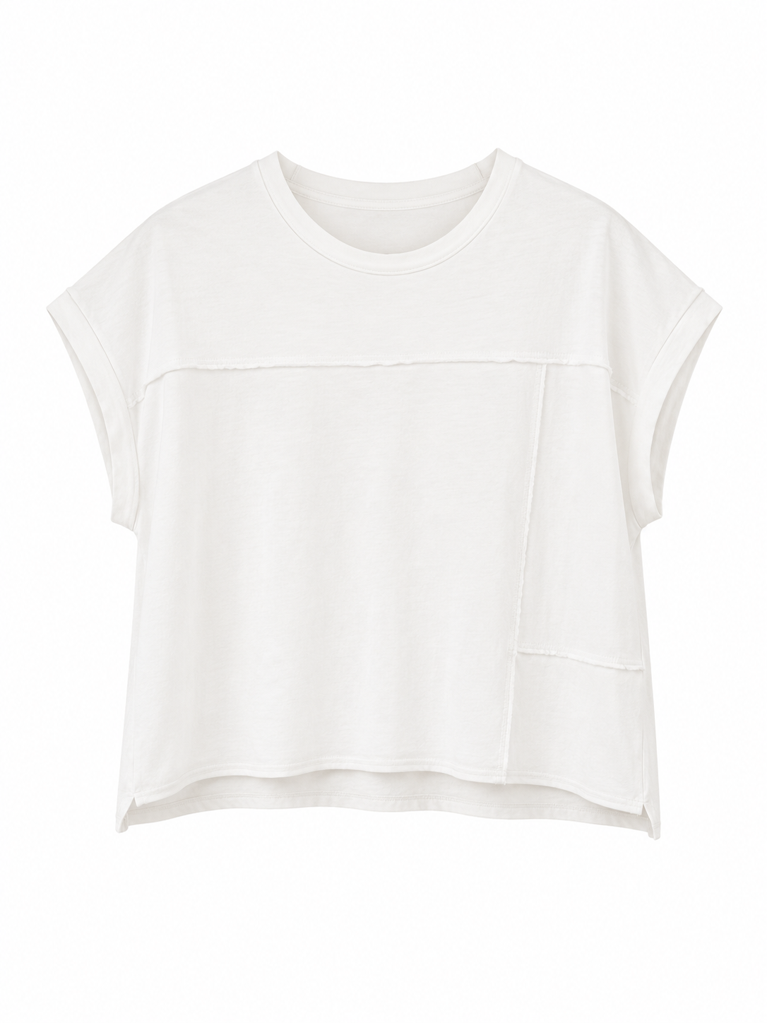 White Mineral Washed Sleeveless Knit Top