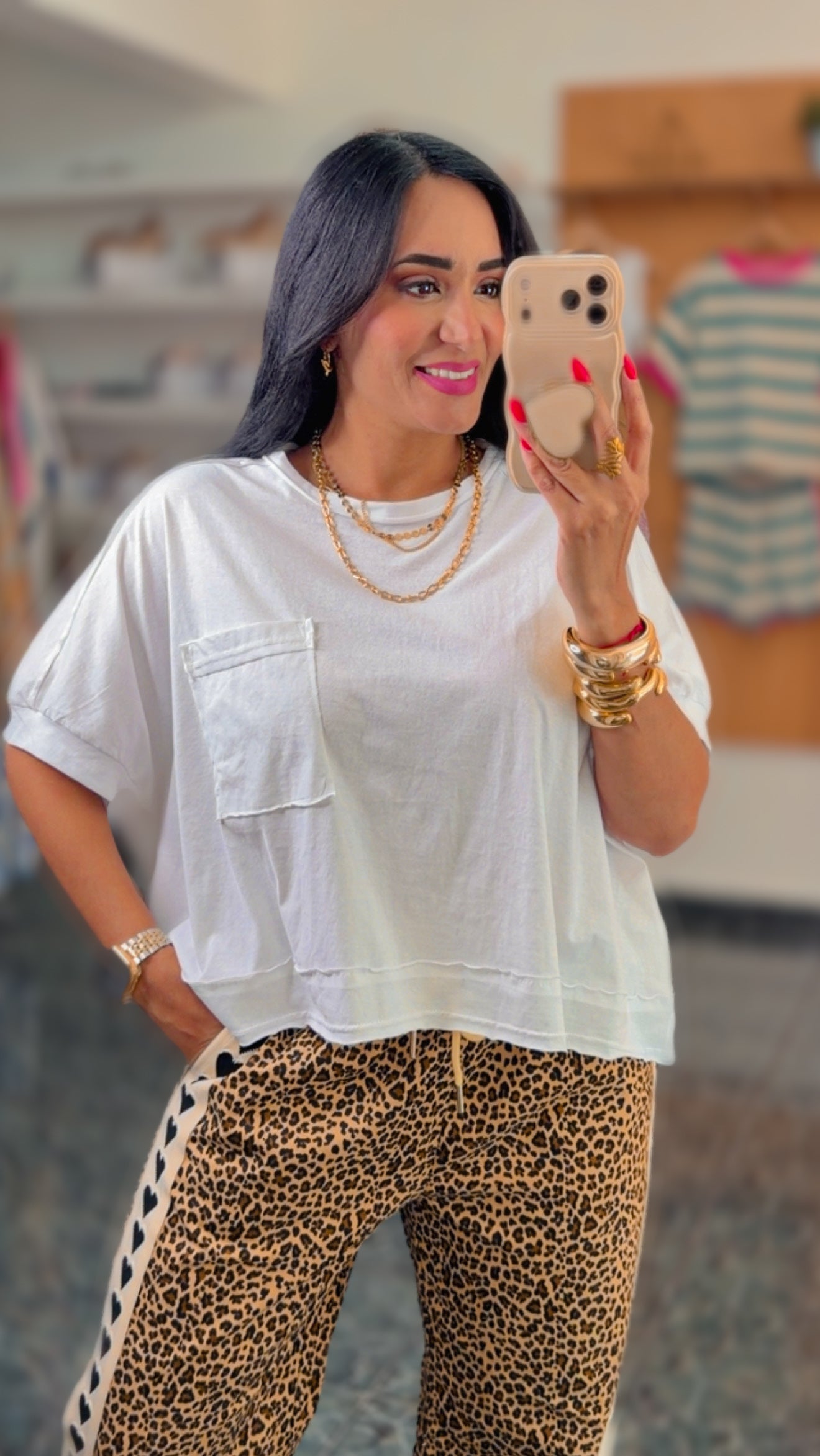 White Oversized Crop Comfy Knit Top