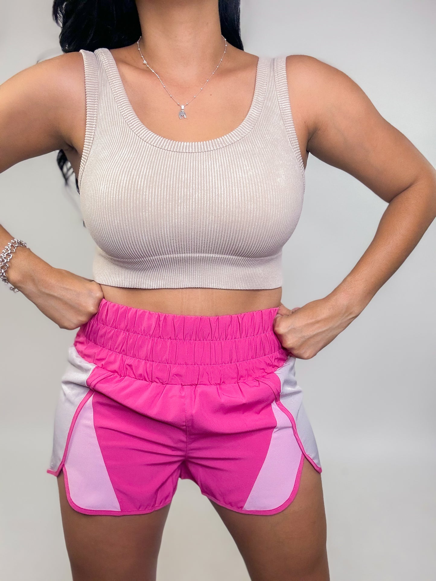 Hot Pink Activewear Shorts