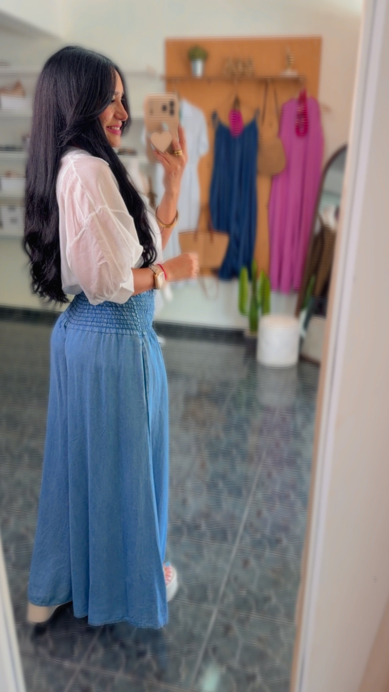 Italy Tencel Wide Leg Pants