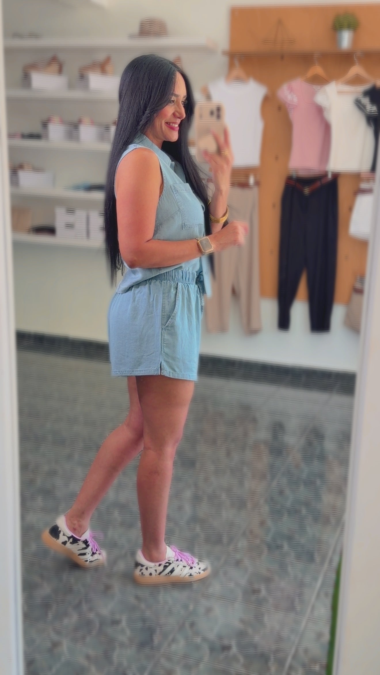 Chambray Denim Set