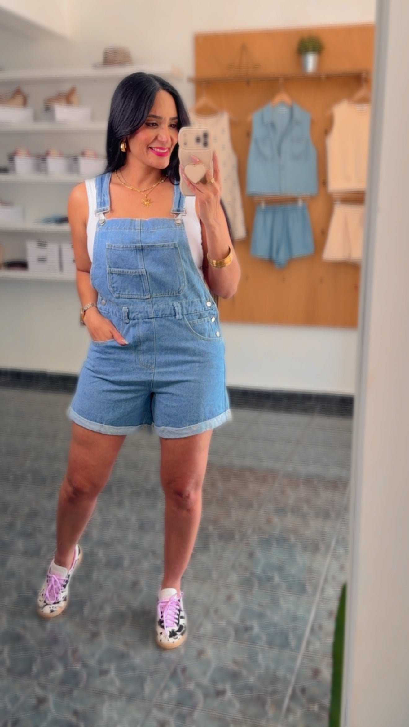 Denim Romper
