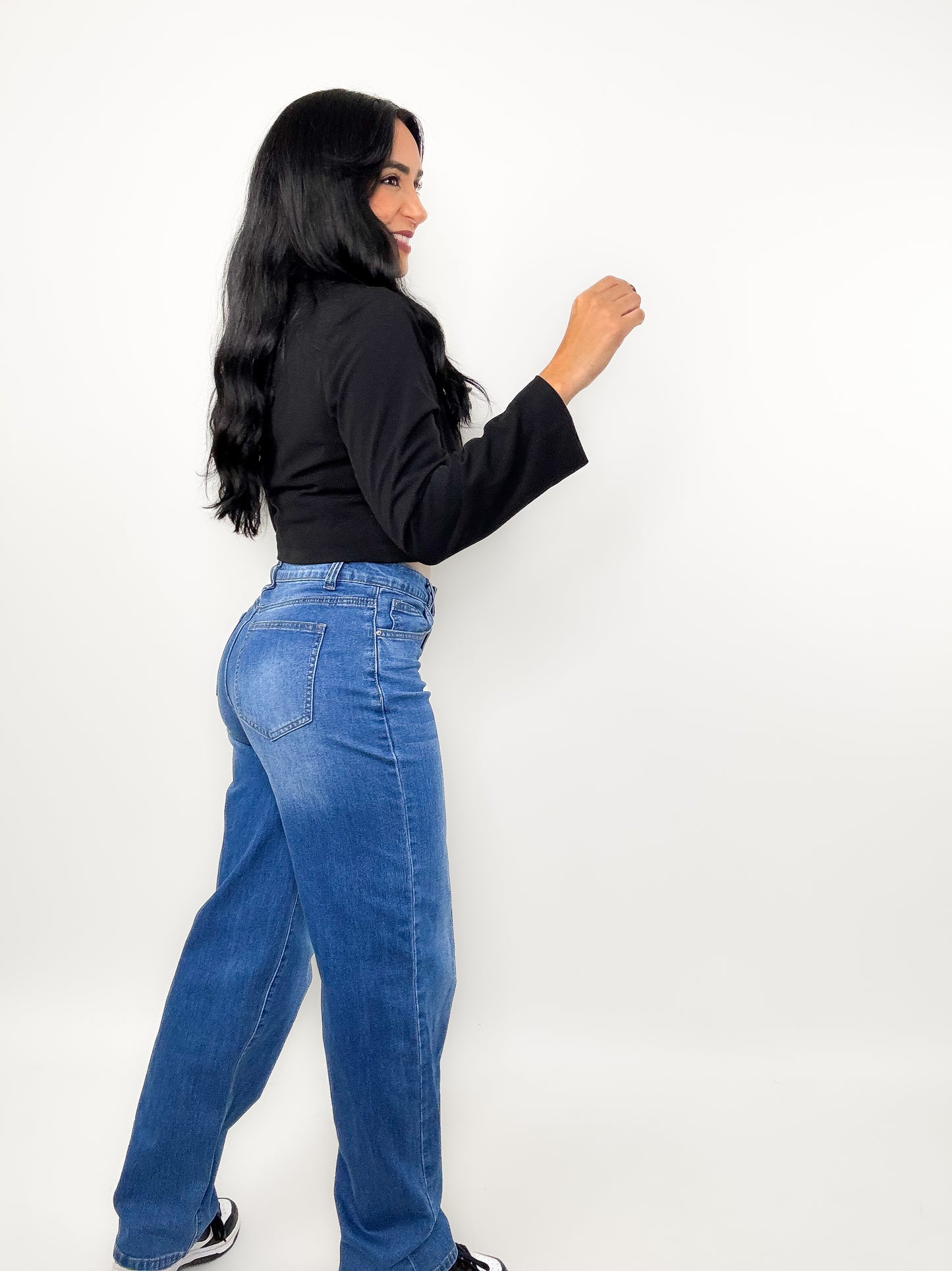 Straight Wide Leg High Waist Jeans