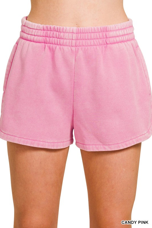 Candy Pink Sweatpants Shorts