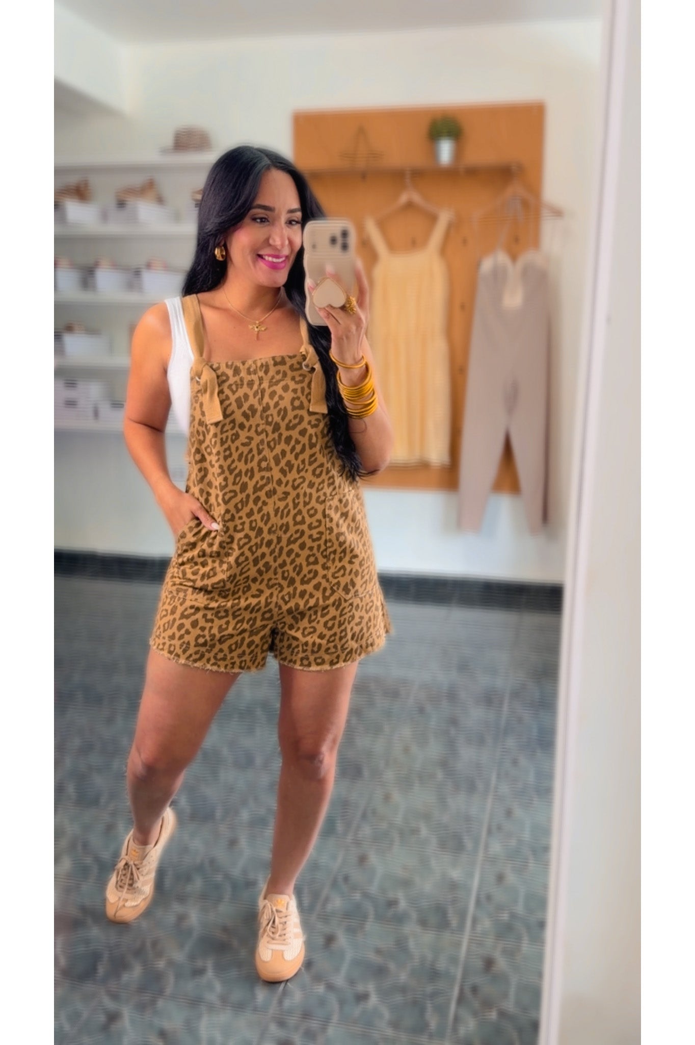 Brown Leopard Romper