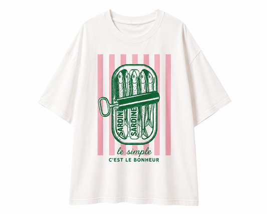 SARDINES CANNERY ROW OVERSIZED TEE