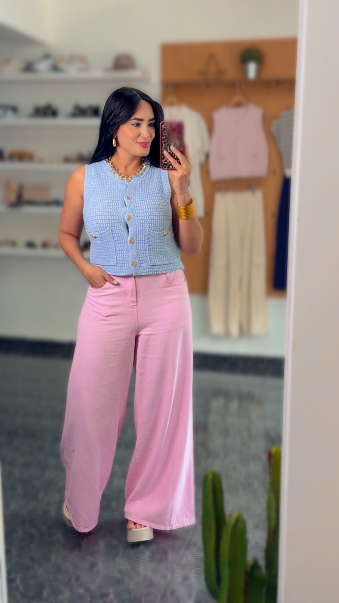 Baby Blue Crochet Vest