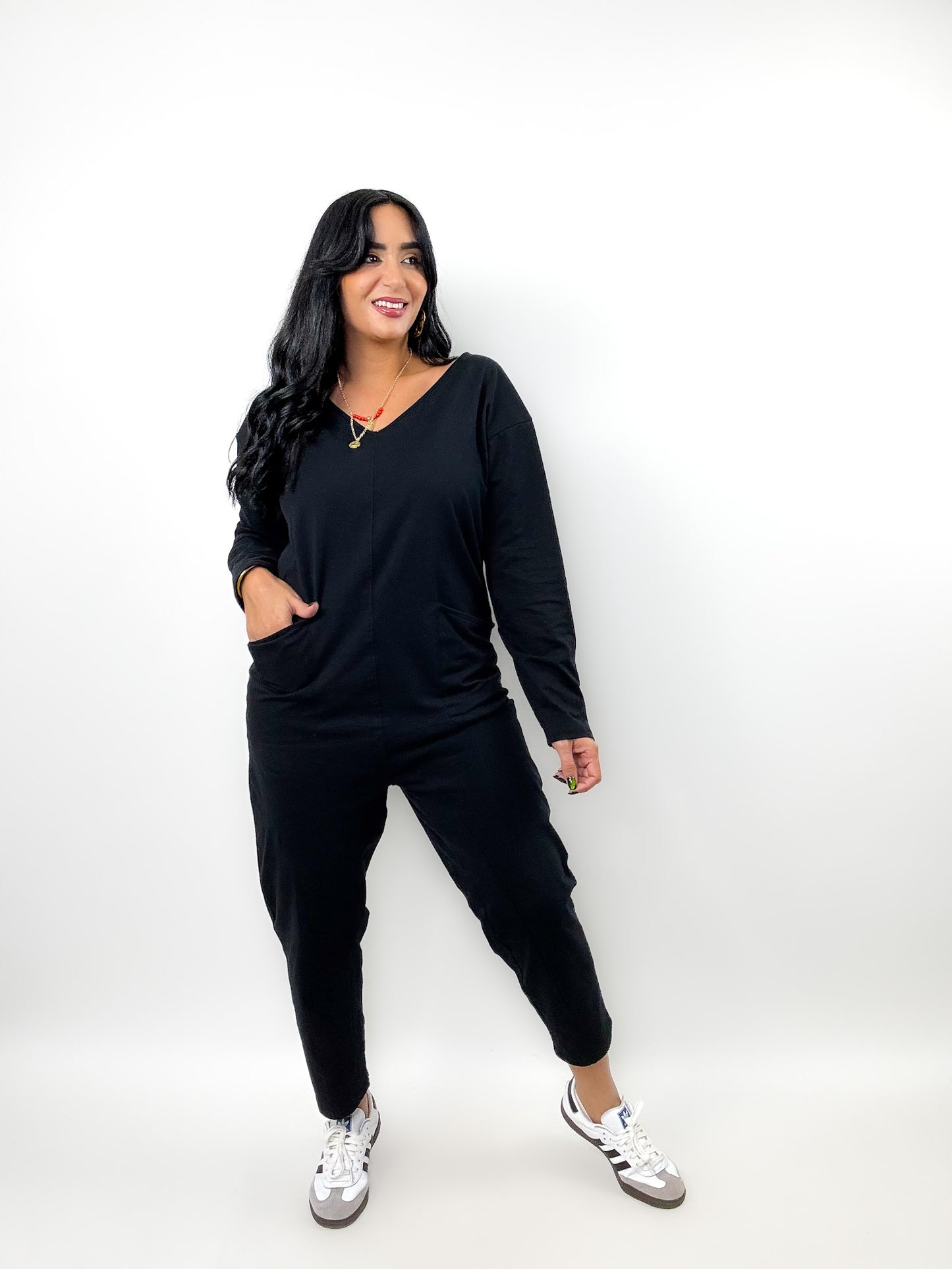 Black Baggy Comfy Jumpsuit