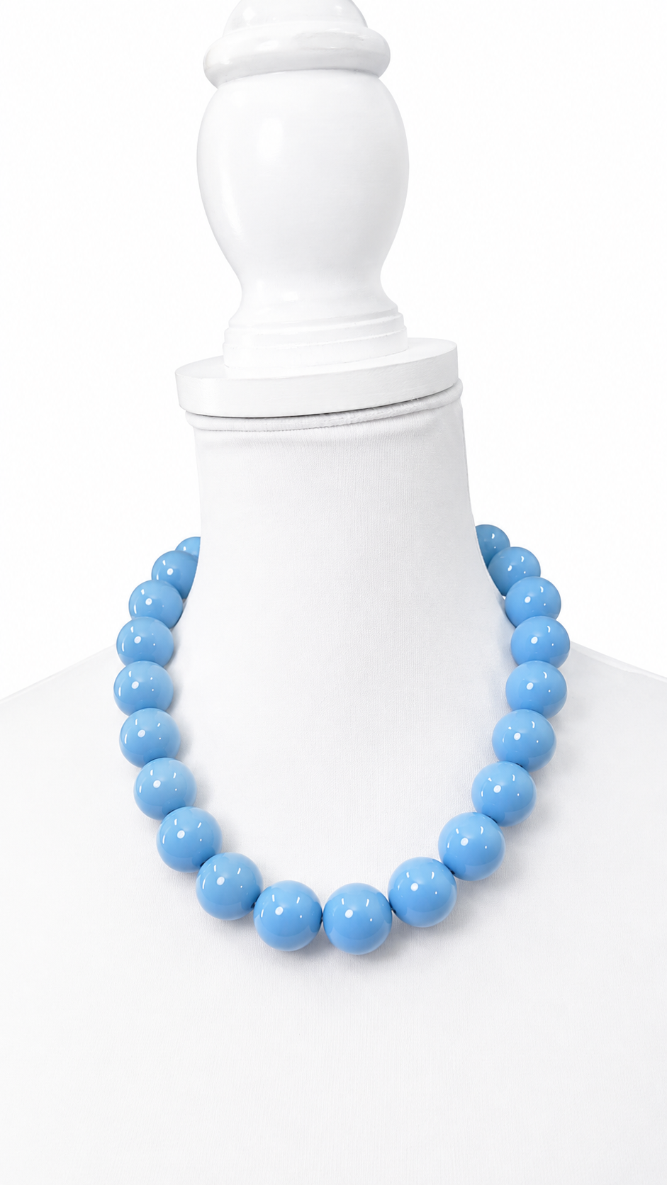 Blue Chunky Beaded Necklace