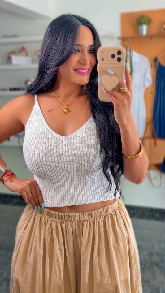 Italy Ivory Knit Top