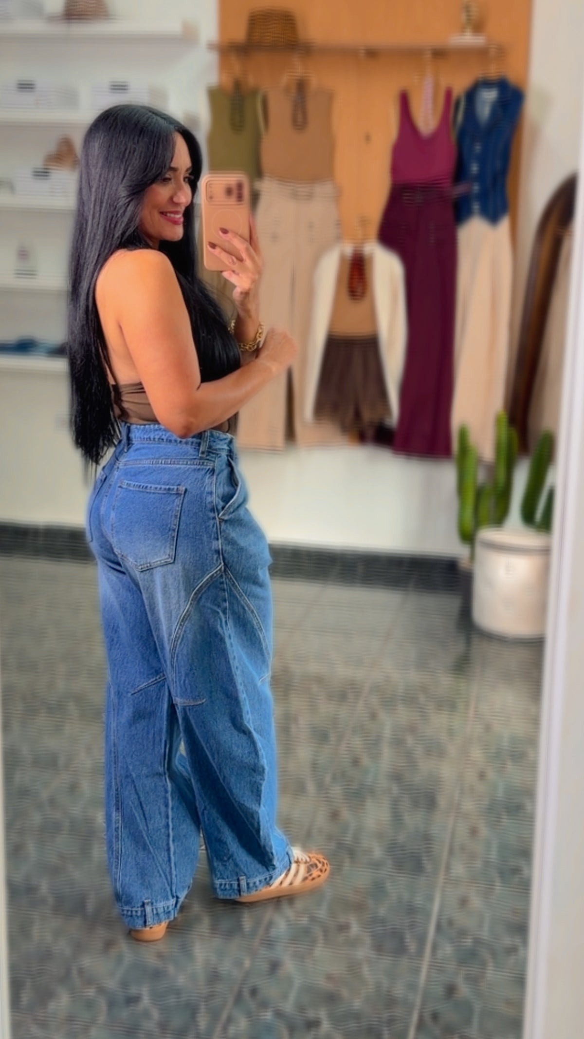 Sculpted Barrel Jeans