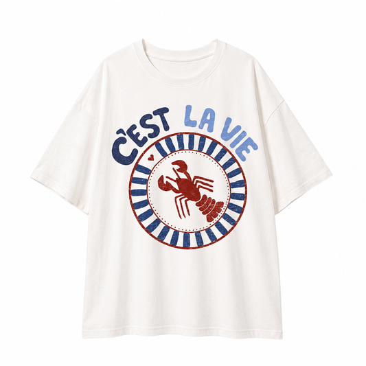 C’EST LA VIE OVERSIZED TEE