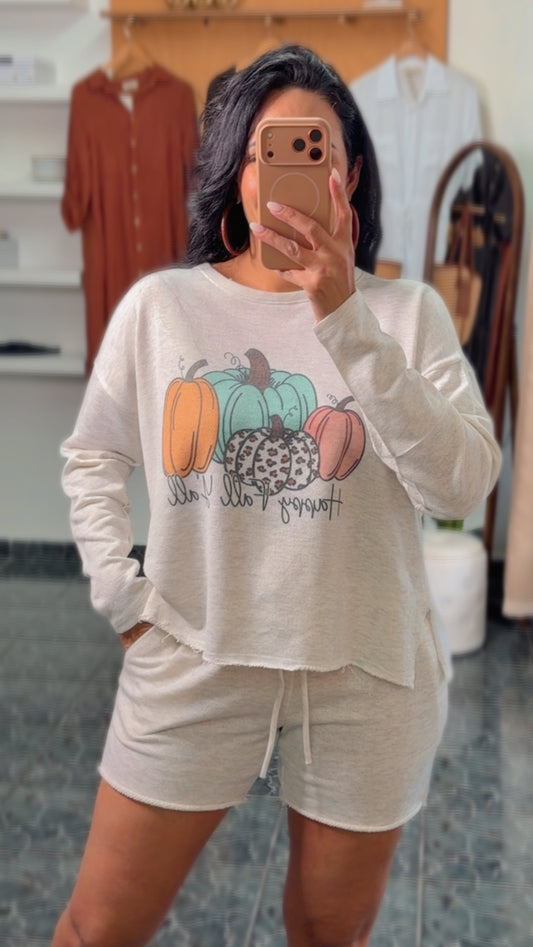 Pumpkin Loungewear Set