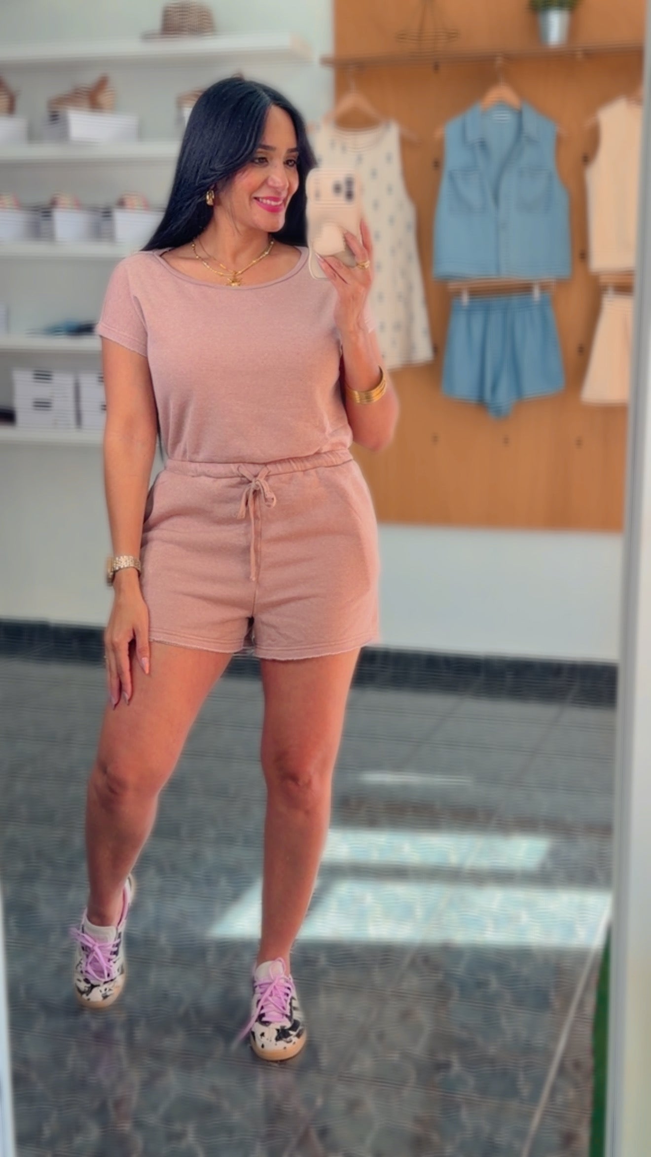 Dark Taupe Knit Romper