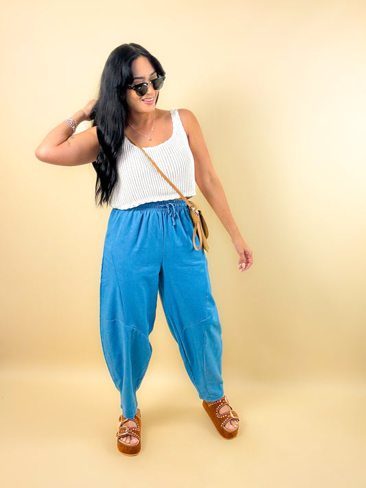 Cotton/Linen Barril Pants