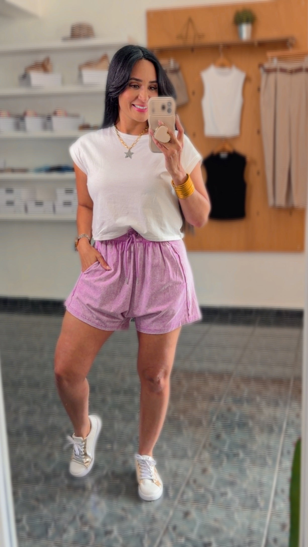 Mineral Washed Comfy Baggy Shorts