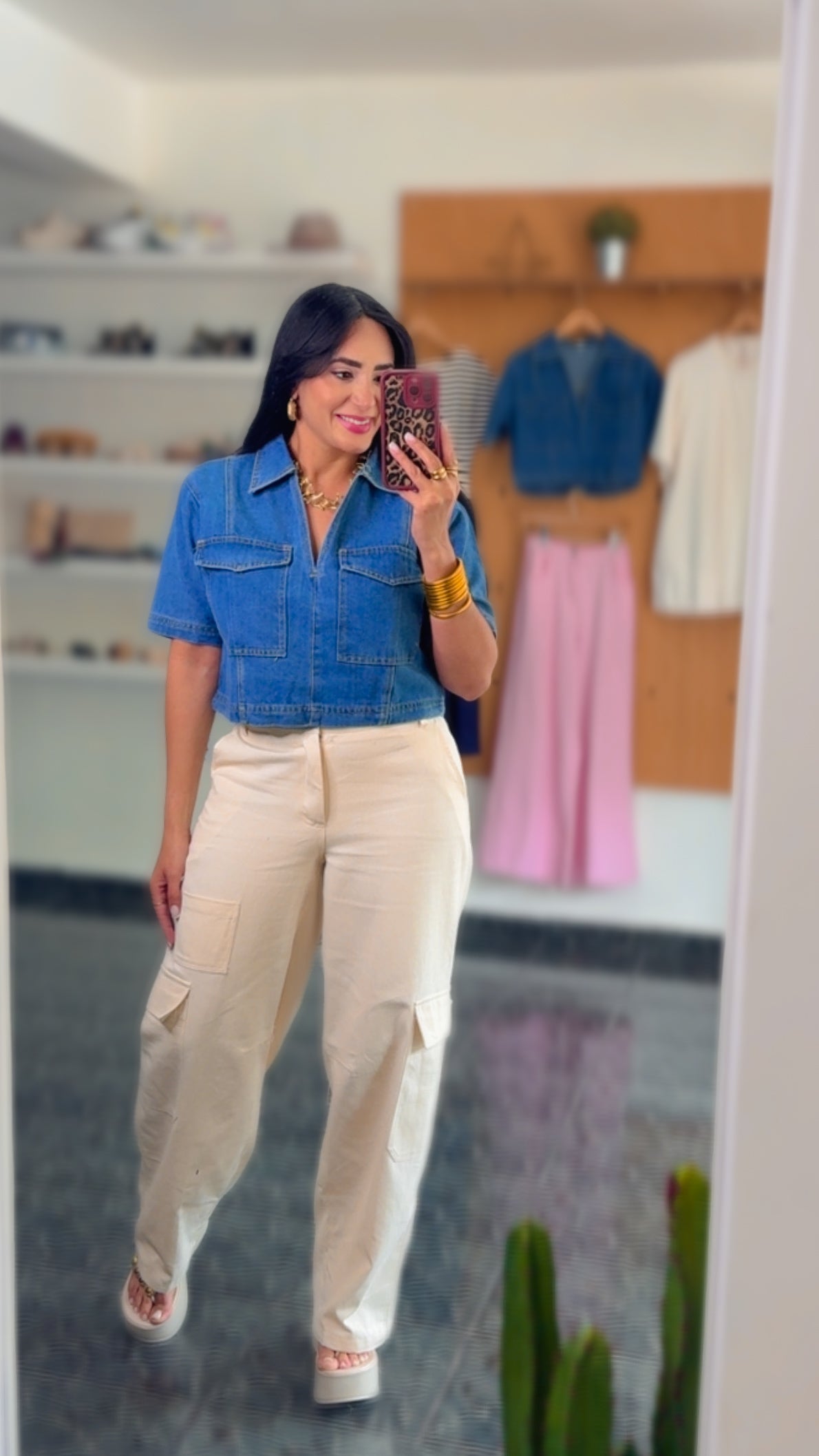 Preorden Cream Cargo Pants