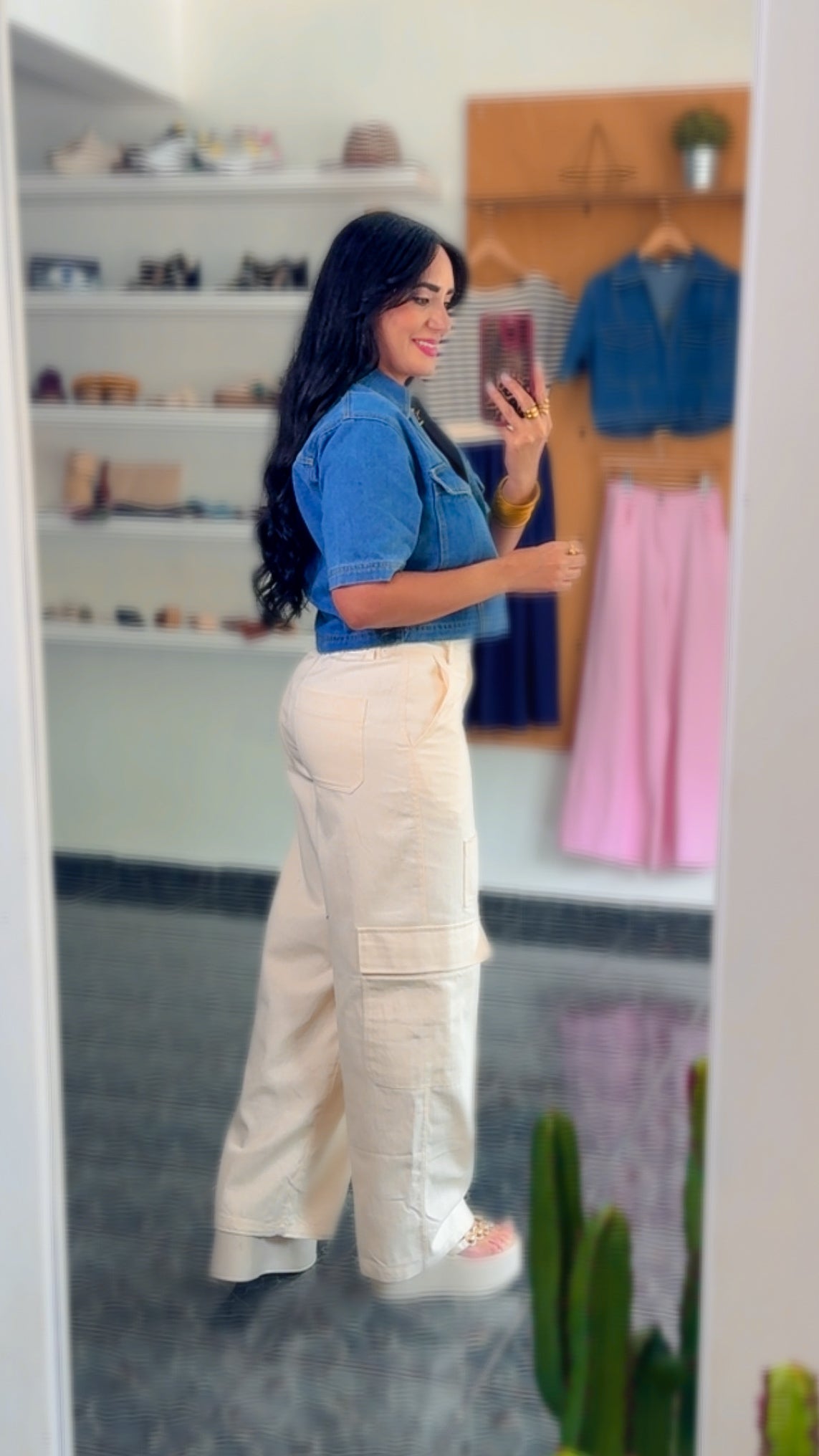 Preorden Cream Cargo Pants