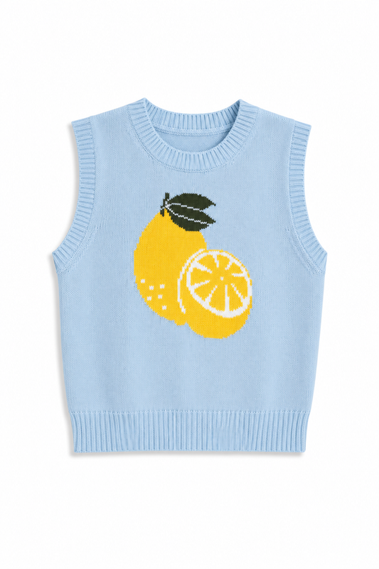 Blue Lemon Sweater Top