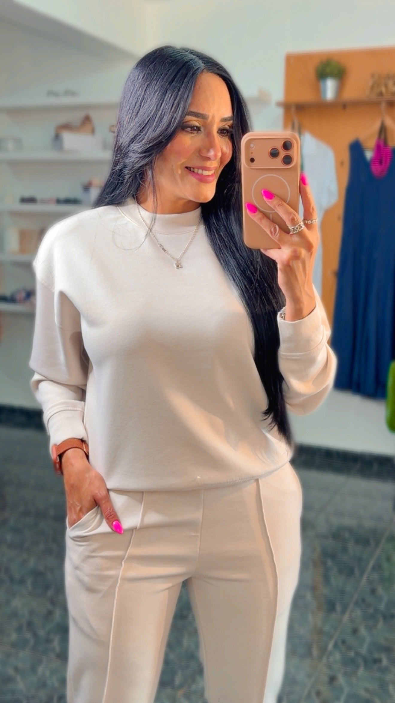 Bone Scuba Jogger Sweater Set