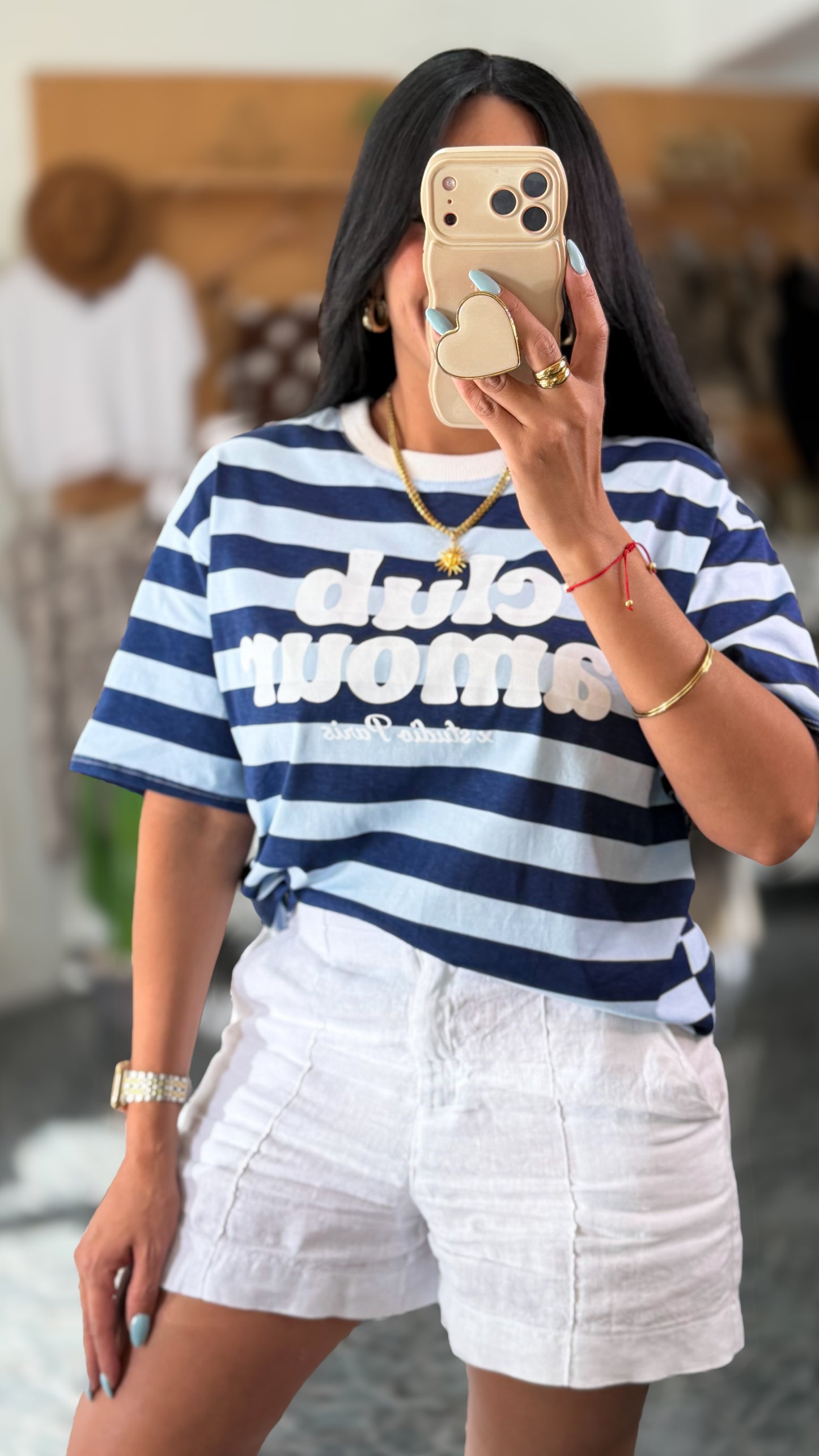 Italy White Linen Shorts
