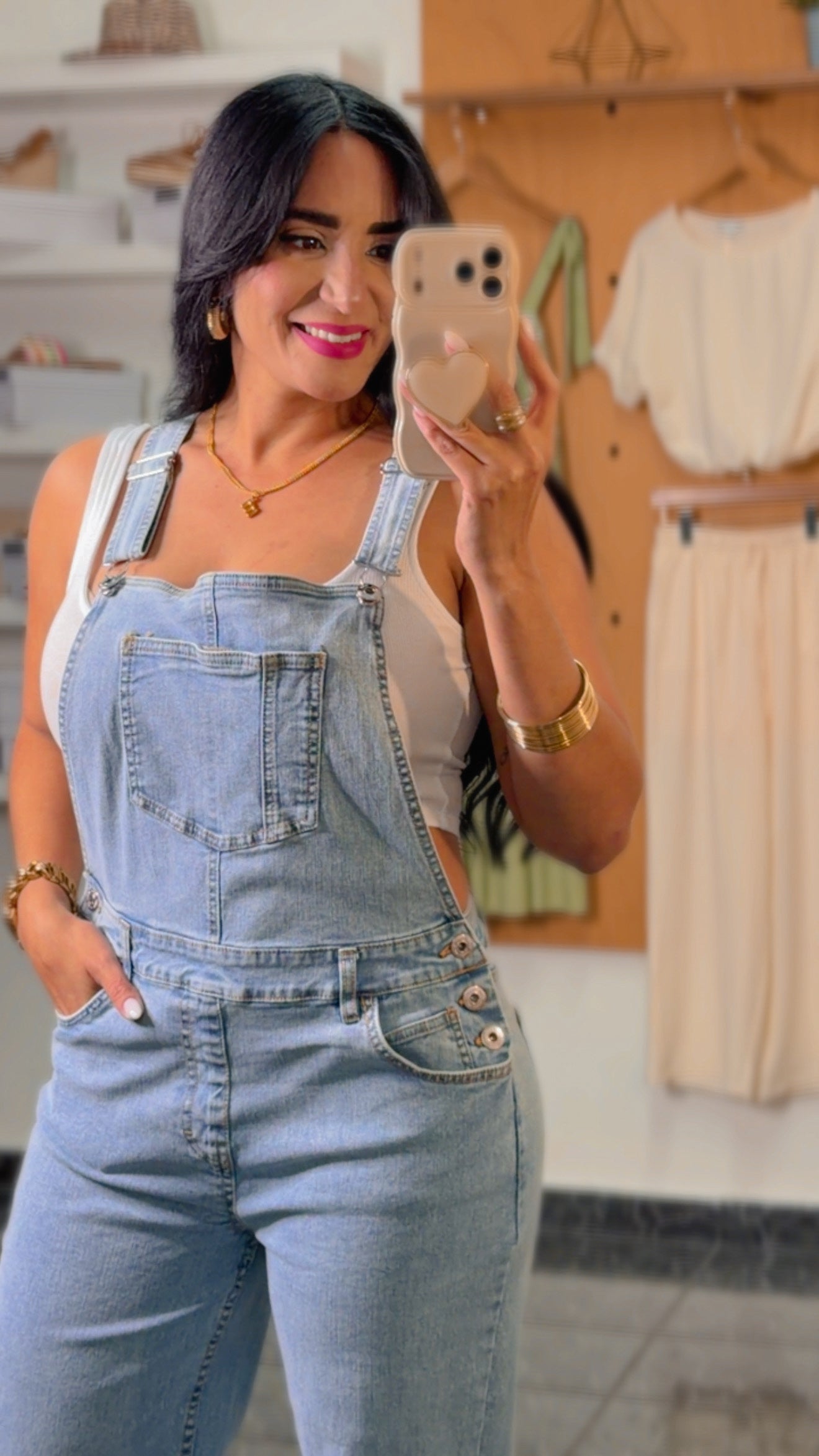 Spandex Denim Overall