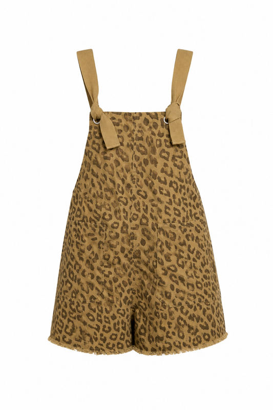 Brown Leopard Romper