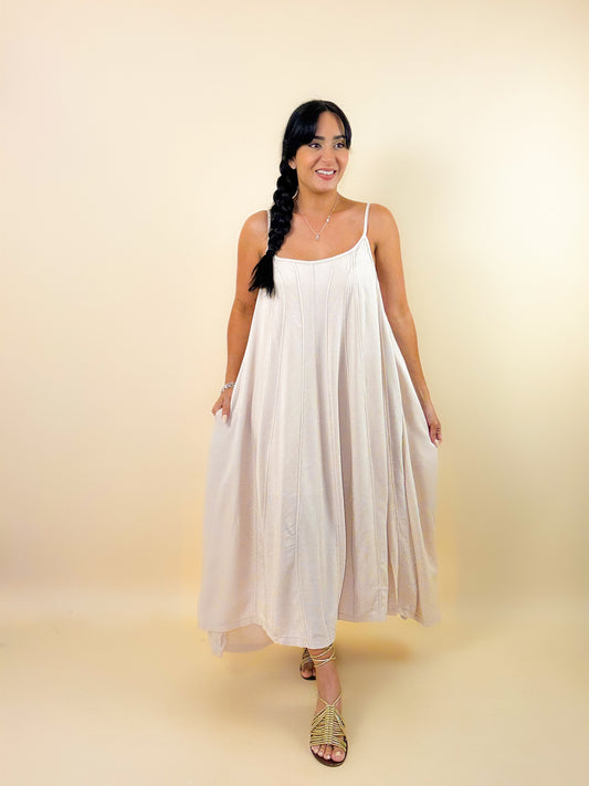 Natural Flowy Cami Dress