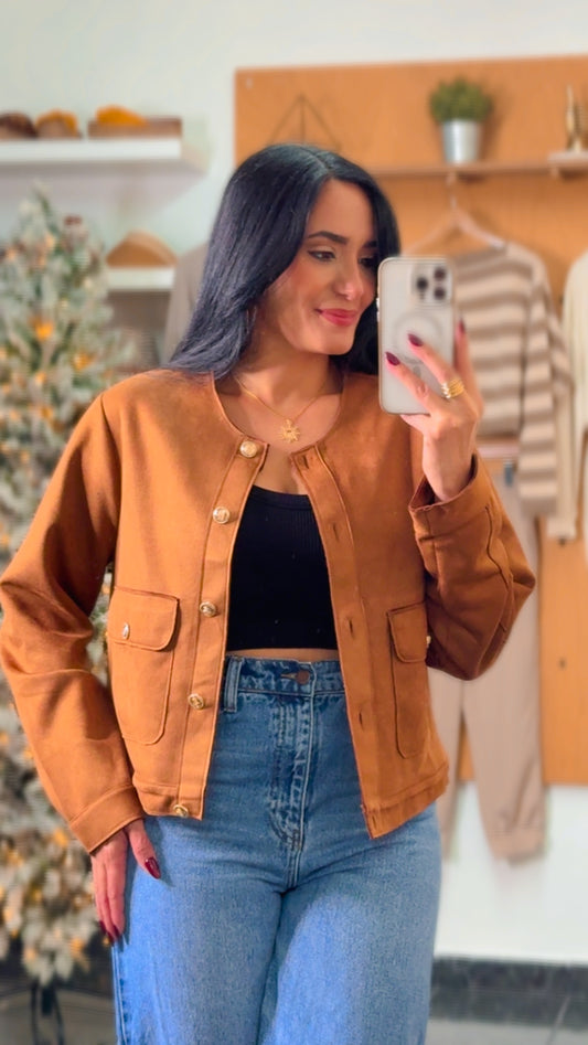 Camel Suede Jacket