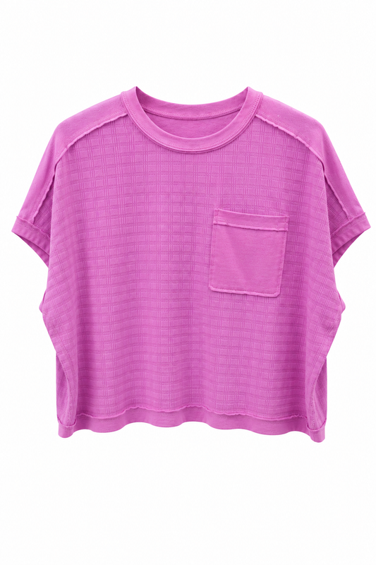 Orchid Dolman Sleeve Textured Knit Top