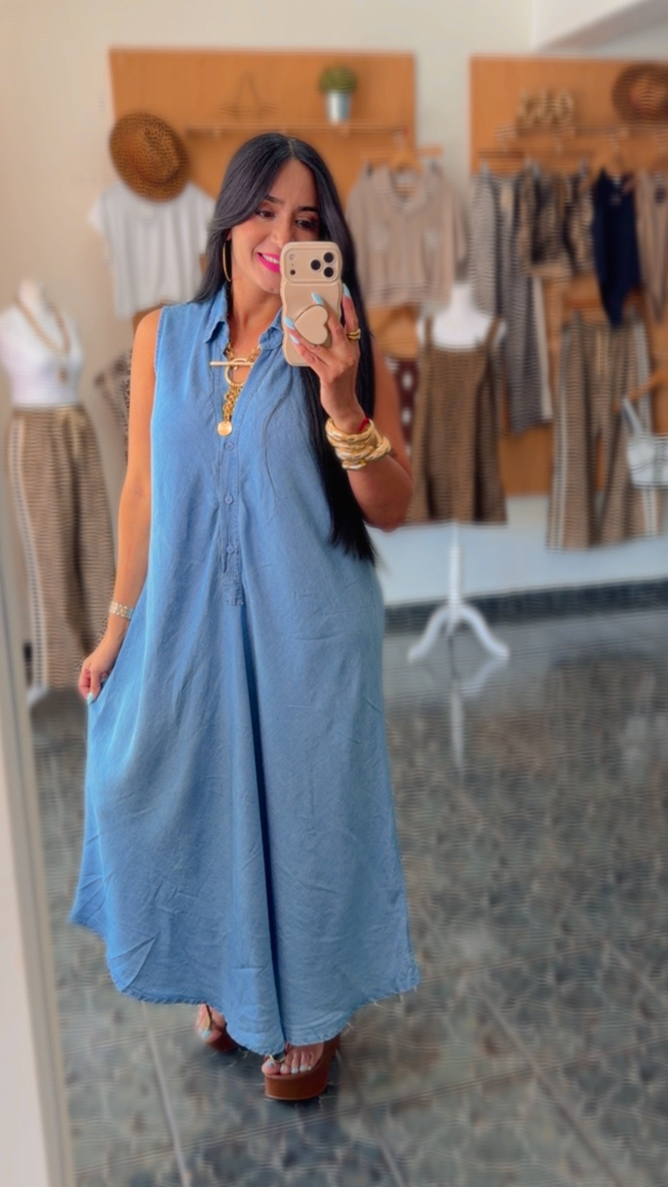 Italy Tencel Maxi Dress