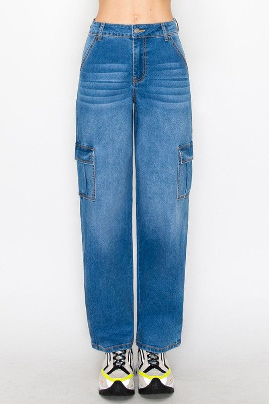 Cargo High Waist Jeans