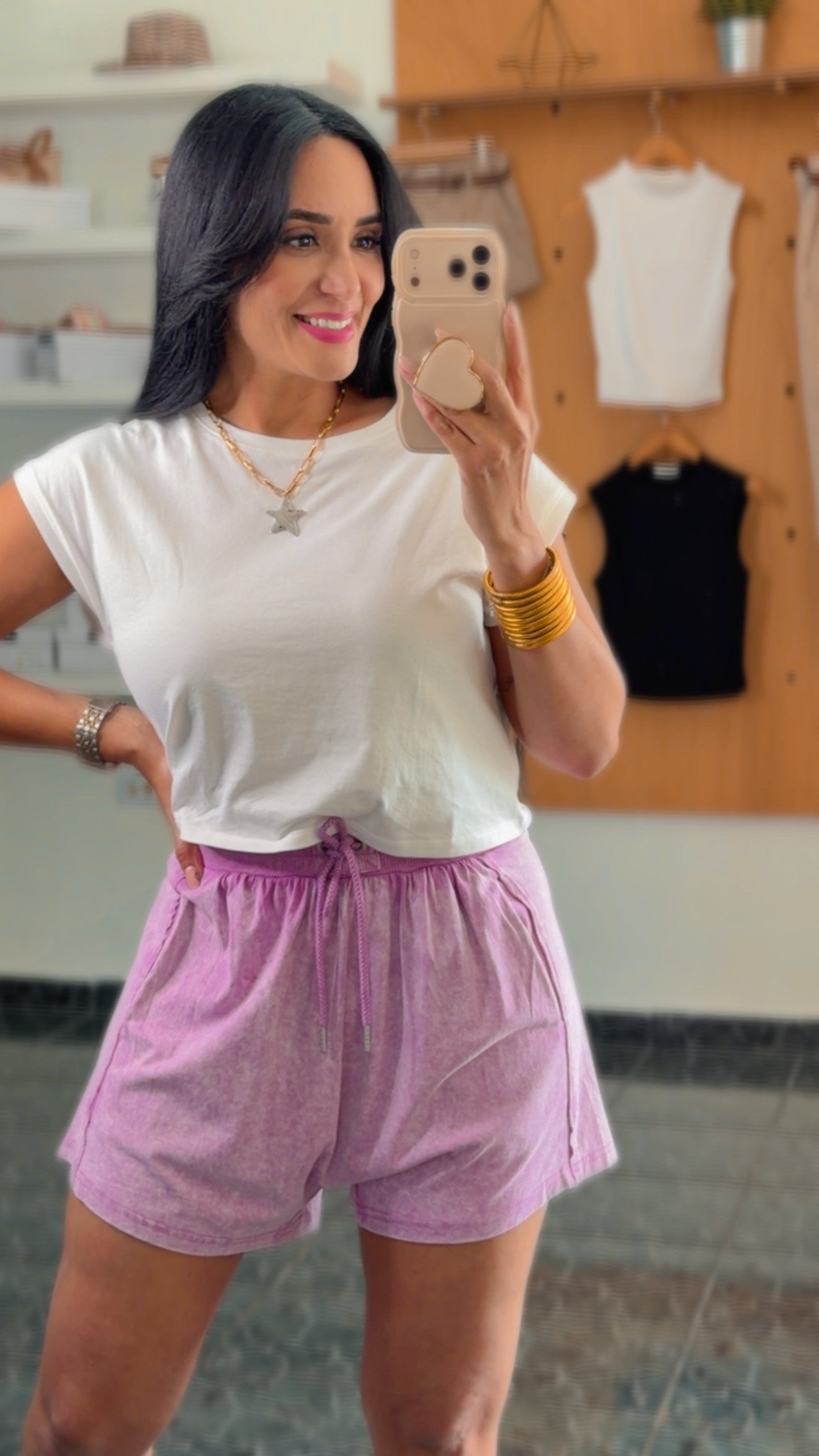 Mineral Washed Comfy Baggy Shorts