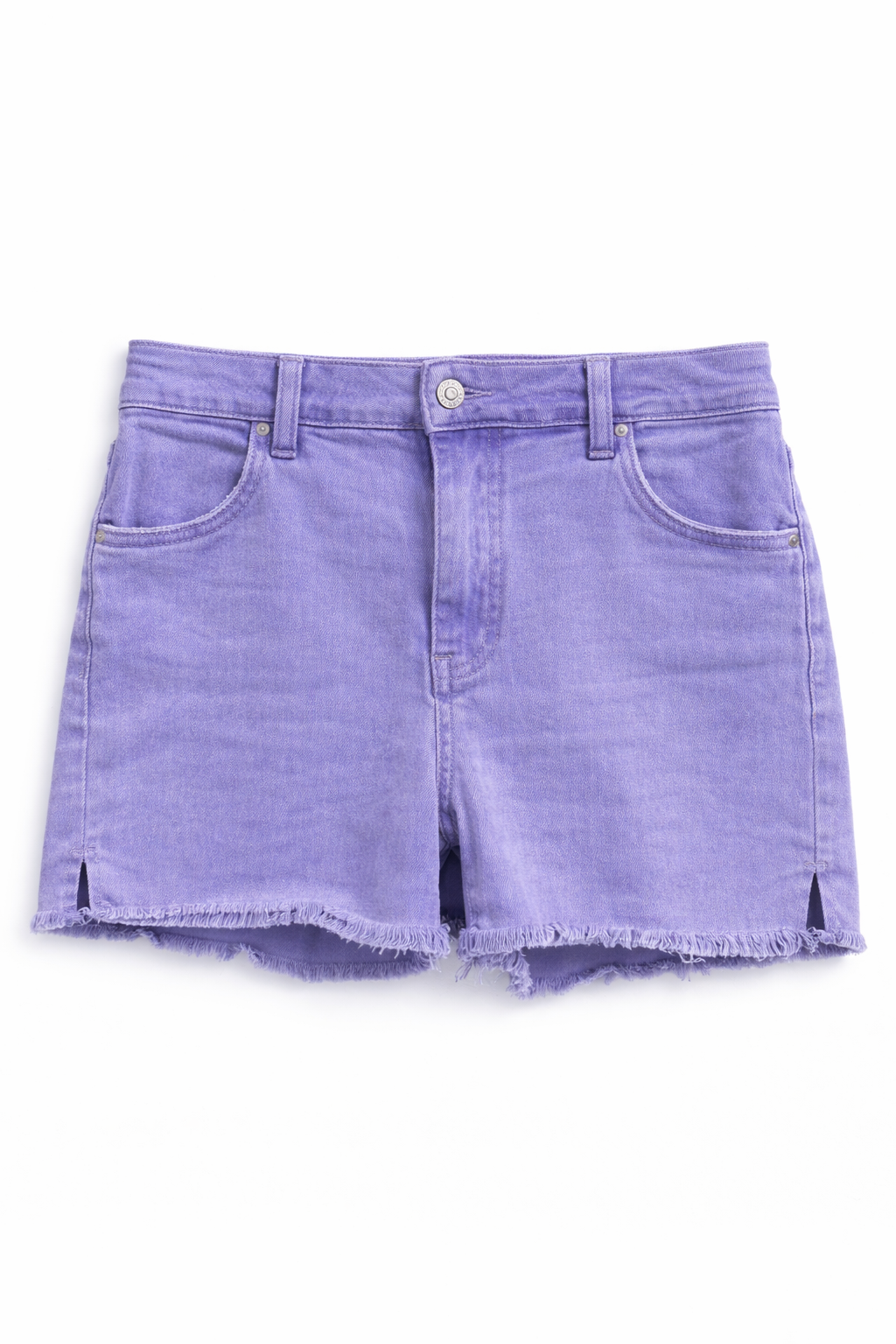 Lavender Spandex Denim Shorts